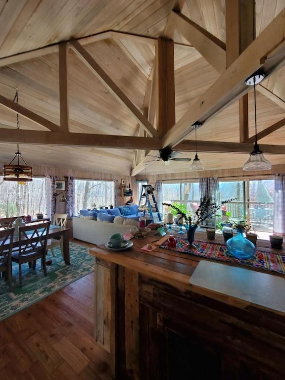 Vila Treehouse Cathedral In Blue Ridge Mountains, Nc Burnsville Exteriér fotografie